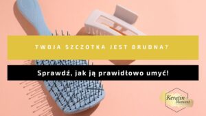 Kobieta myjąca szczotkę do włosów pod bieżącą wodą