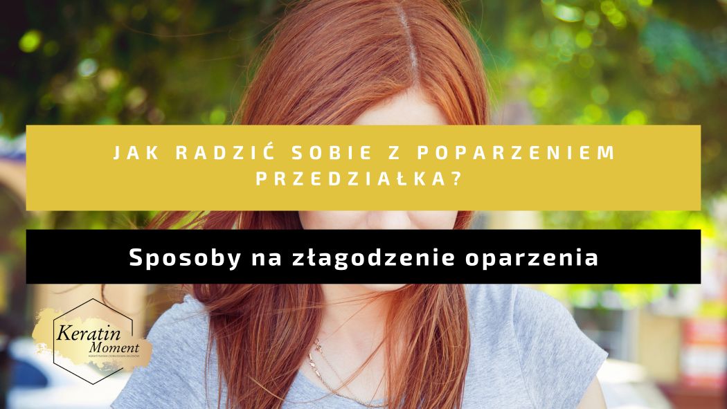 Kobieta z poparzoną skórą głowy