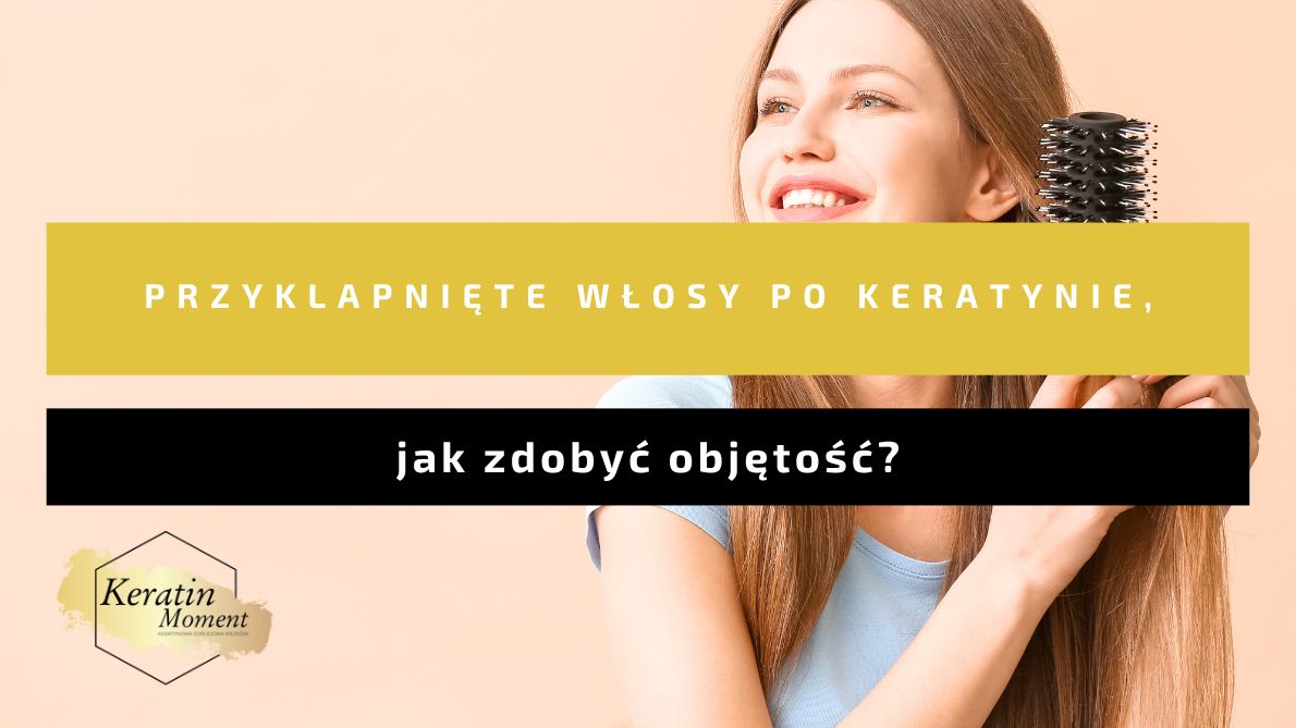 Kobieta susząca włosy okrągłą szczotką