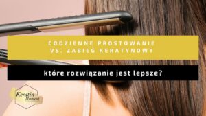 Prostowanie włosów prostownicą