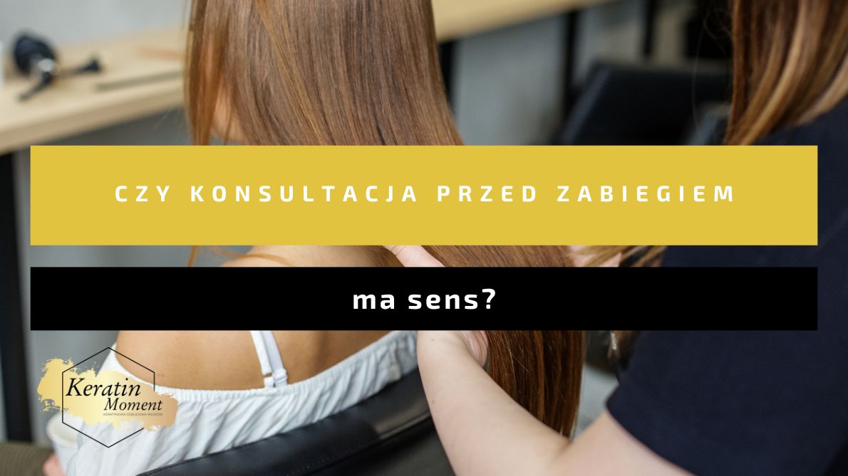 Konsultacja fryzjerska w salonie między fryzjerem a klientką