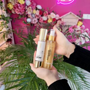 zestaw kosmetykow po keratynie i nanoplastii serum nawilzajace z kwasem hialuronowym i spray termiczny