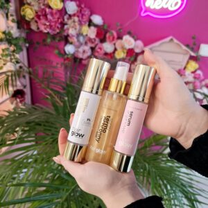zestaw kosmetykow serum arganowe serum hialuronowe spray termoochronny po keratynie i nanoplastii