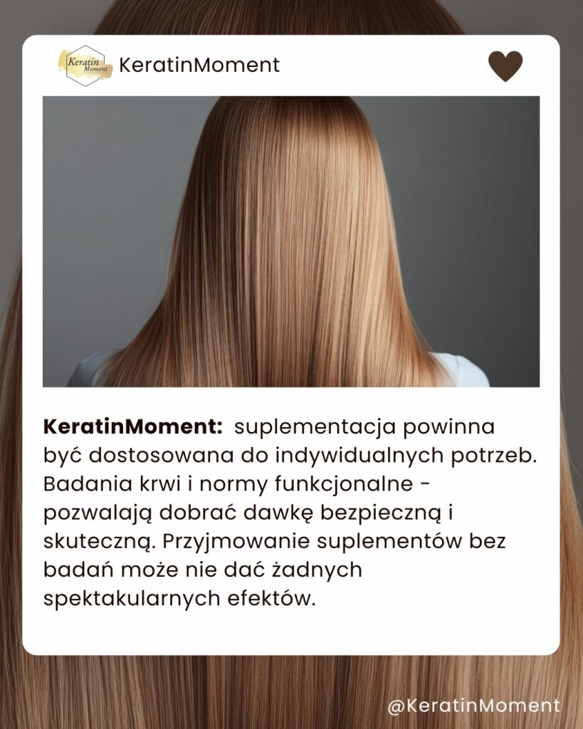 suplementacja powinna byc dostosowana do indywidualnych potrzeb. Badania krwi i normy funkcjonalne